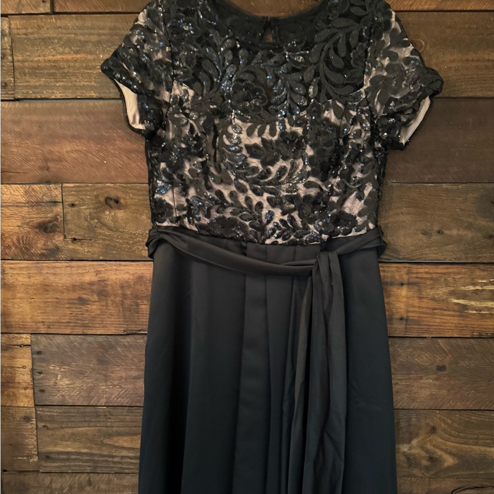 Black evening gown
